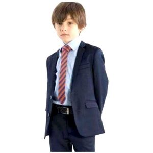 Appaman Fine Tailoring Suit Boys 5 Navy Blue Blazer Pants Set Formal Wedding NWT